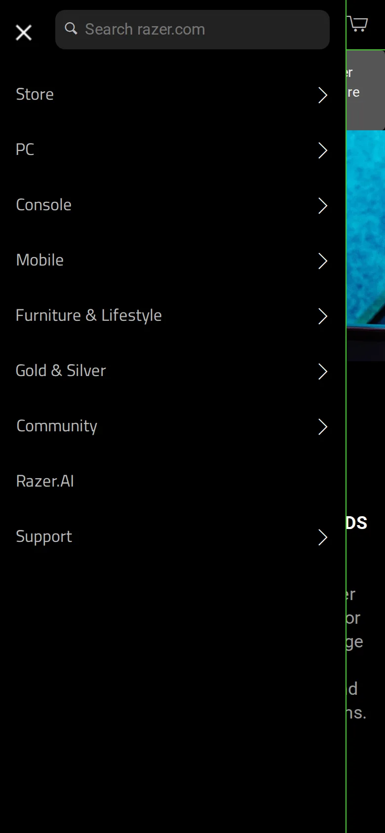 Razer Kiyo Pro Ultra on Razer's site, viewed on a phone
