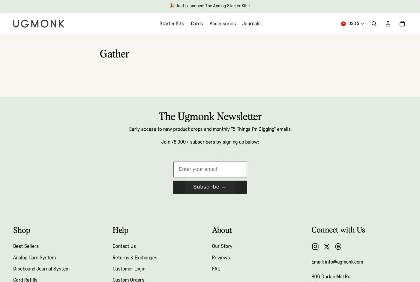 Ugmonk's own product page for the Ugmonk Gather Desk Organizer